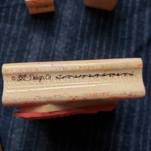 Valentines Day Wooden Stamp Lot Set of 11 JRL Design - Picture 4 of 6